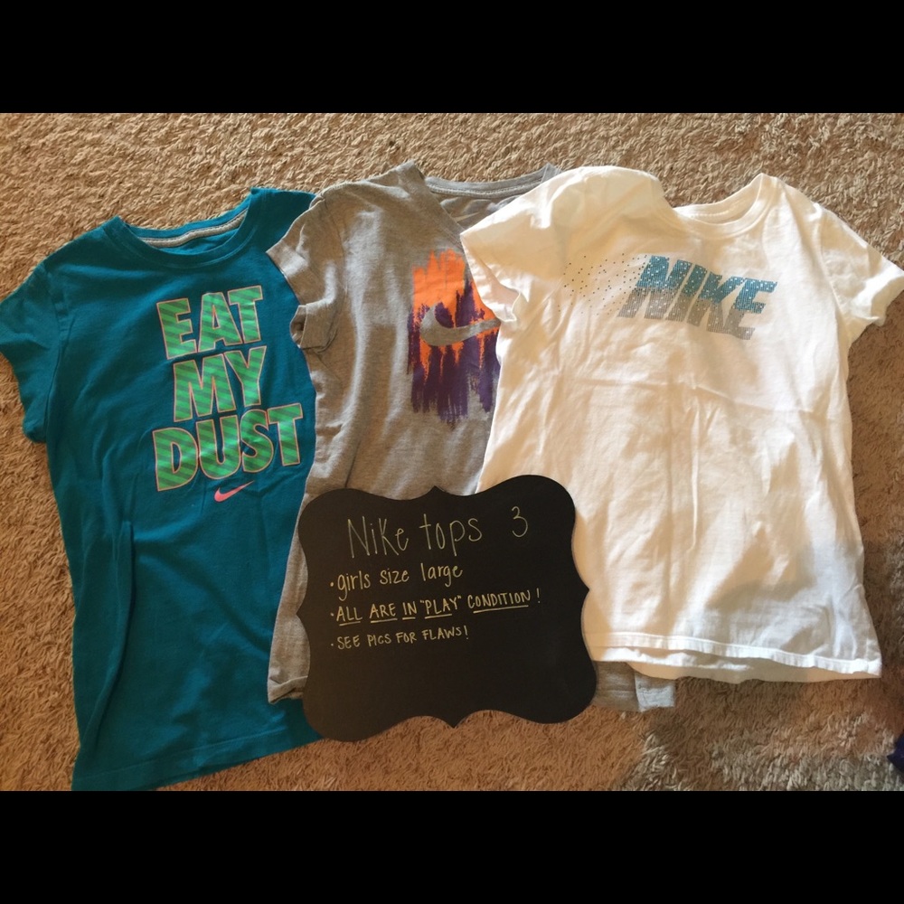 3 girls Nike tops PLEASE READ DESCRIPTION IN FULL
